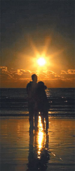 인천 중구 을왕동 왕산해수욕장에서 바라본 낙조. 을왕리 해변은 겨울철 인천지역에서 일몰을 제대로 감상할 수 있는 장소로 손꼽힌다. 동아일보 자료 사진