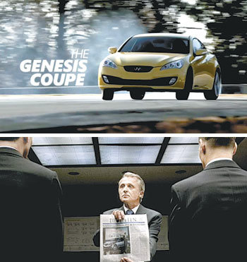 월스트리트저널이 21일(현지 시간) 올해의 최우수 광고로 선정한 현대자동차의 ‘어슈어런스 프로그램’ 방송 광고 장면. 올 2월 미국 슈퍼볼 경기 당시 방영됐다. 사진 제공 현대자동차