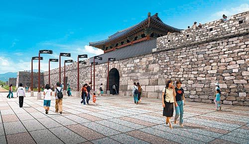 2020년까지 복원될 경주읍성 조감도. 사진 제공 경주시