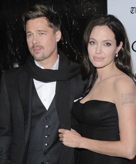 브래드 피트(왼쪽)와 앤젤리나 졸리 커플. 동아일보 자료 사진