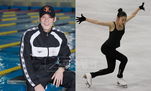 상이라고 다 상은 아니다. 적절한 타이밍이 중요하고, 명확한 목표를 달성했을 때 상을 줘야만 제대로 효과를 볼 수 있다. 밴쿠버 동계올림픽 금메달을 노리는 피겨 김연아(큰 사진)와 광저우 아시안게임에서 명예회복을 노리는 수영의 박태환. 스포츠동아 DB