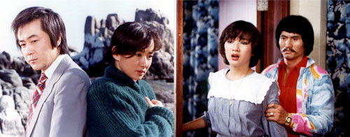 정윤희는 70년대 후반부터 80년대 초반 아시아의 대표 미인으로 활약했다. 영화 \'사랑하는 사람아\'(왼쪽), \'아가씨 참으세요\' 중 한 장면
