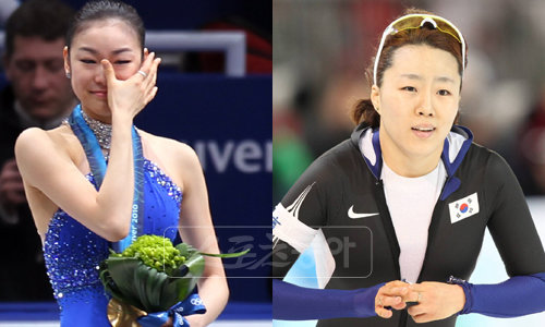 김연아, 이상화 (맨 왼쪽부터). 스포츠동아DB