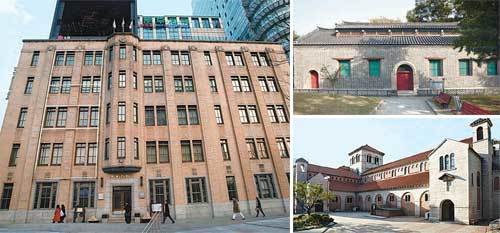 동아일보 옛 사옥은 현재 일민미술관으로 거듭났다. 무기제조공장인 번사창은 1884년 서울 종로구 삼청동에 자리 잡았다. 1926년 1차 완공된 서울 중구 정동 대한성공회 서울대성당은 지금도 왕성한 종교활동이 펼쳐지고 있다. 왼쪽부터 시계방향으로 동아일보 옛 사옥, 번사창, 서울대성당. 사진 제공 서울역사박물관