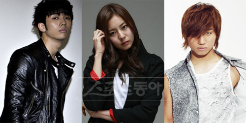 2AM 슬옹, 애스터스쿨 유이, 빅뱅 대성(맨 왼쪽부터). 스포츠동아DB