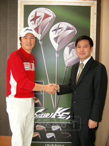 이병용 프로, 슈리켄골프와 후원계약.