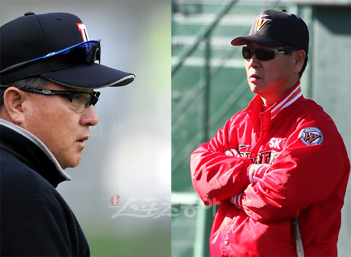 김경문, 김성근 감독(왼쪽부터). 스포츠동아DB
