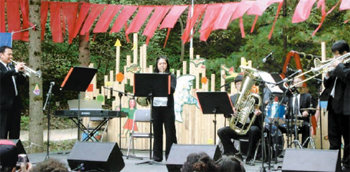 강원브라스앙상블의 지난해 숲속 공연 모습. 사진 제공 춘천시시설관리공단