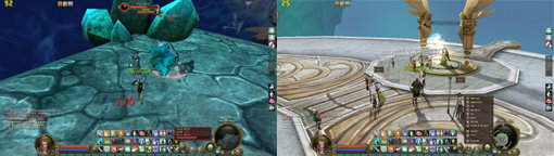 아이온 테스트에서 필드에서는 80~90프레임, 마을에서는 25~35프레임 정도를 기록했다