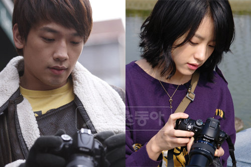 가수 비, 연기자 한효주 (왼쪽부터)