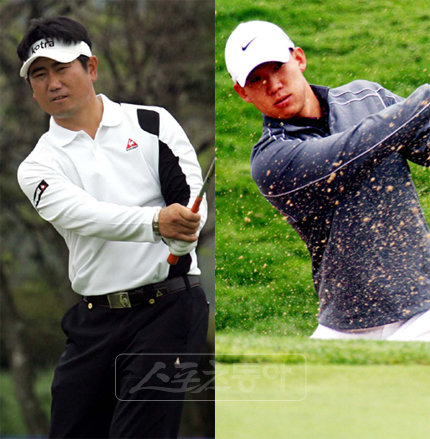 (사진 왼쪽부터) 양용은-앤서니 김.