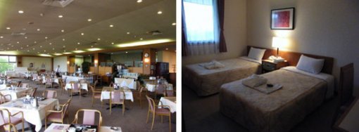 <레스토랑>                                   <객실전경>