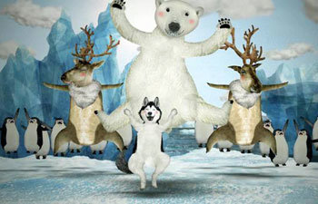 대림산업 e편한세상이 진행하는 친환경 극장광고 캠페인 3탄 ‘북극곰 song’. 사진 제공 TBWA코리아