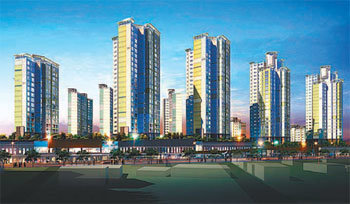 서울 왕십리뉴타운 2구역 조감도.