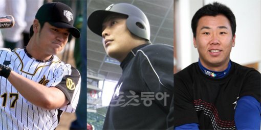 추신수-김태균-이범호. [스포츠동아 DB]