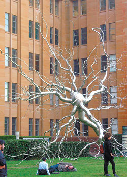 시드니의 현대미술관 앞마당에 선보인 미국 작가 록시페인의 ‘뉴런2010’.