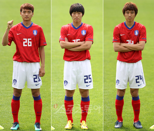 (사진 왼쪽부터)이승렬-김보경-구자철. 스포츠동아DB