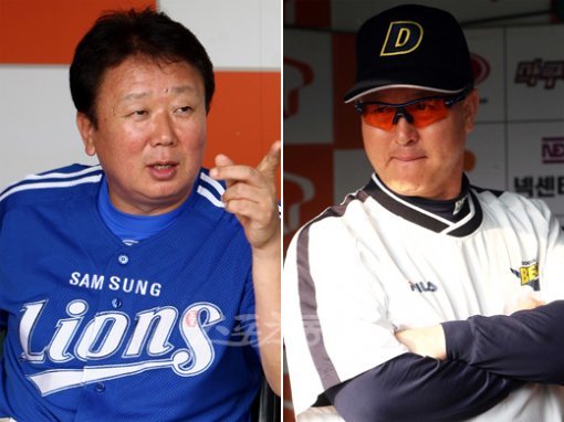 삼성 선동열 감독-두산 김경문 감독. [스포츠동아 DB]