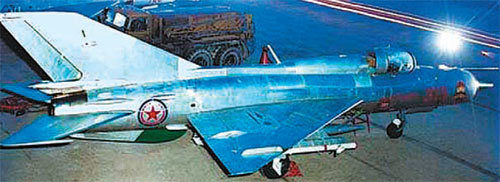 추락한 북한 전투기와 같은 기종인 미그21기. 정식 명칭은 ‘미코얀구레비치 미그21’로 옛 소련의 전투기 개발 기술을 집약한 대표적 전투기다. 자료 출처 시루왕