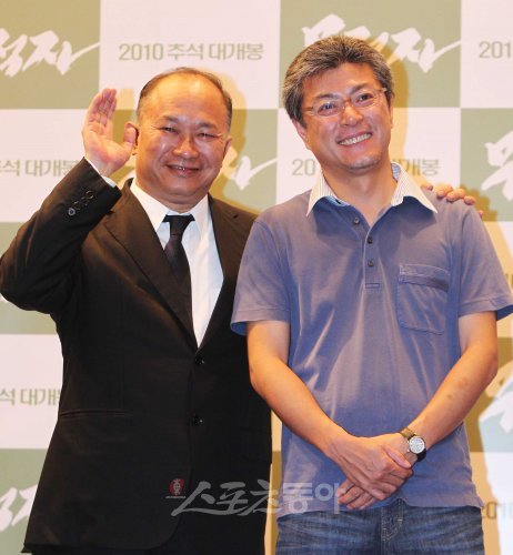 영화 ‘영웅본색’의 우위썬 감독(왼쪽)과 ‘무적자’의 송해성 감독.