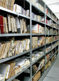 독일 베를린 슈타지 문서관리청에 보관된 문서들.