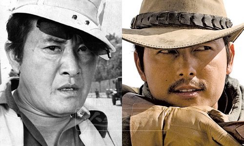 영화배우 박노식-정우성 (왼쪽부터). 스포츠동아DB