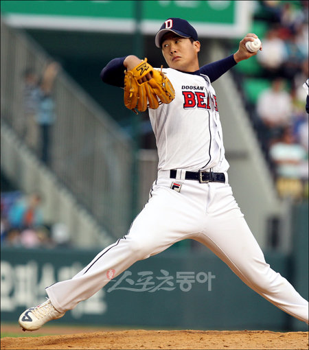 두산 투수 김창훈.