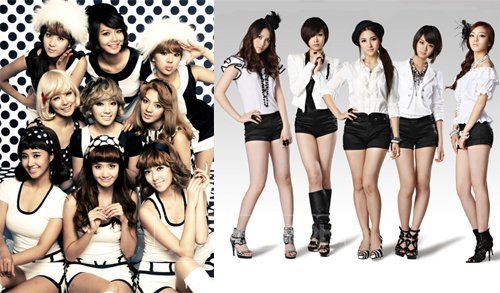 일본 데뷔 시즌을 성공적으로 보내고 있는 걸그룹 소녀시대(왼쪽)와 카라. 
스포츠동아DB