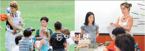 지난 여름 싱가포르 아메리칸 스쿨(SAS)과 싱가포르 캐나디언 국제학교(CIS)에서 진행된 타임교육 els-IE의 캠프 현장. 올 겨울에는 싱가포르 공립학교와 미국 사립학교에서 해외 캠프프로그램을 진행한다. 사진 제공 타임교육