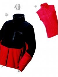 컬럼비아스포츠 힛트 엘리트 재킷(왼쪽), 휠라 스포트 하이넥 이너 베스트