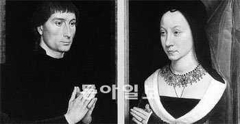 미국 뉴욕 메트로폴리탄박물관에 소장된 한스 멤링의 ‘토마소 포르티나리와 그의 아내’(1470년경 작품). 포르티나리는 메디치은행의 브루게 지점을 몰락시킨 무능한 은행장이었다. DBR 자료 사진