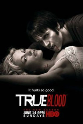 ‘트루 블러드’ 프로모션 포스터. 뱀파이어와 인간의 사랑을 에로틱하게 
묘사했다.