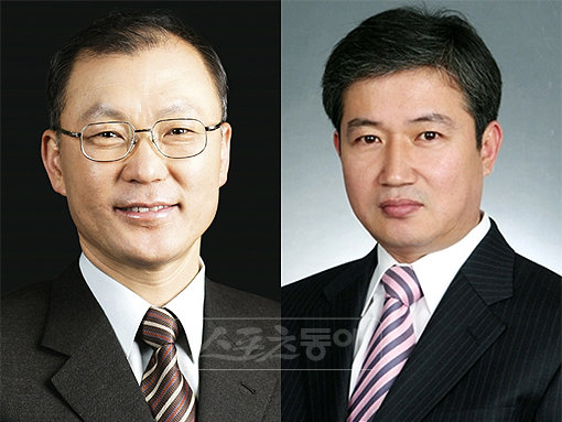 김재하 전 삼성 단장-송삼봉 신임 삼성 단장.