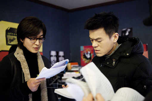 배용준-박진영(왼쪽부터). 스포츠동아DB.