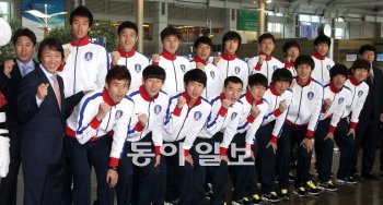 아시안컵에 출전하는 한국축구대표팀.