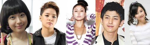 유소영-엠버-베카-김기범-선미(왼쪽부터). 스포츠동아DB