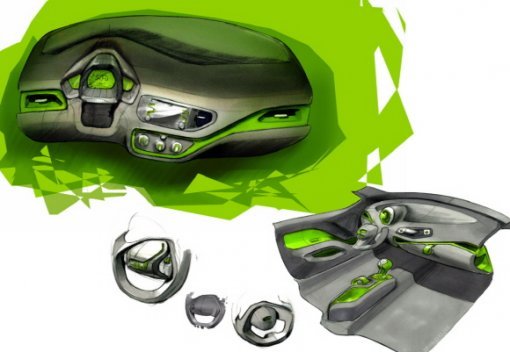 신형 모닝(TA) 내장 렌더링