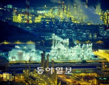 여수산단의 야경.