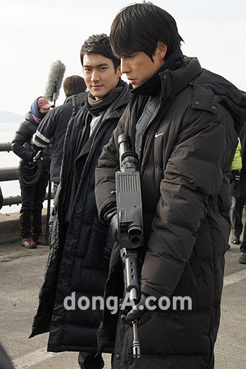 19일 진행된 SBS 월화드라마 ‘아테나 : 전쟁의 여신’ 현장공개