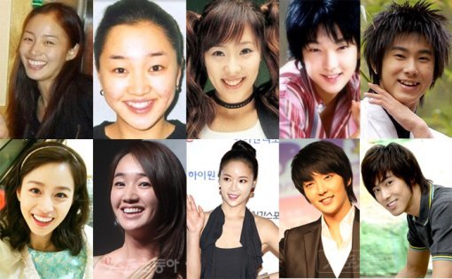 김태희-수애-황정음-이준기-유노윤호(왼쪽부터).