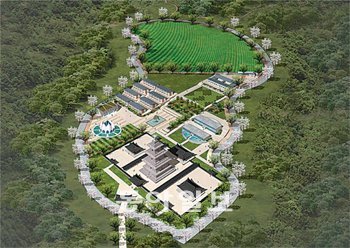 강원 고성군 화암사 일대에 조성될 ‘산사의숲’ 주요 시설조감도. 사진 제공 고성군