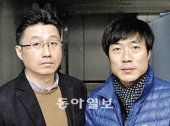 오만 현지에 특파된 정치부 이승헌(왼쪽) 기자와 사진부 전영한 기자.