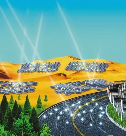 사막반사판 지구 표면적의 약 2%를 차지하는 사막에 반사판을 설치하면 햇빛을 반사시켜 지구의 온도를 낮출 수 있다. 하지만 사막생태계와 대기 순환에 영향을 줄 수도 있다.