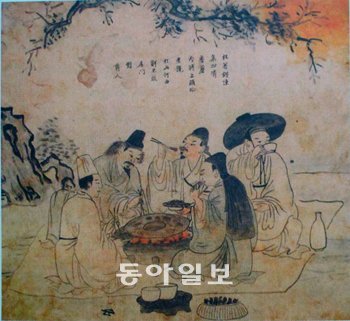 성협, 고기굽기