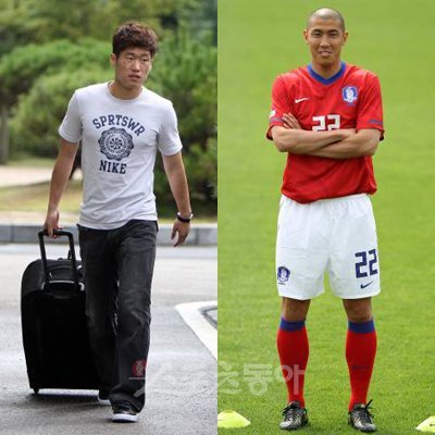 박지성 차두리. 스포츠동아DB