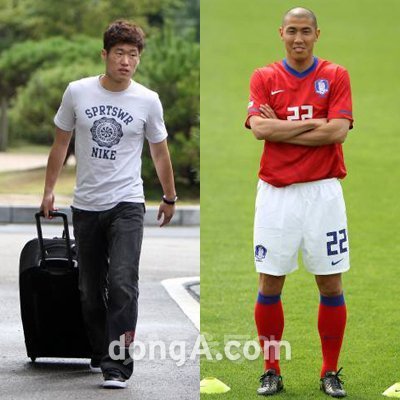 박지성-차두리.스포츠동아DB