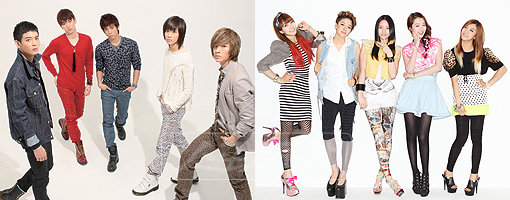 샤이니-에프엑스(왼쪽부터). 스포츠동아DB