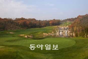 4월 28일 개막하는 유럽투어 발렌타인챔피언십을 유치한 경기 이천시 블랙스톤GC의 북코스 4번홀 전경. 블랙스톤GC 제공