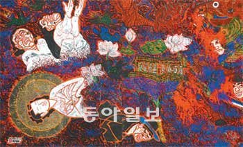 ‘코리안 랩소디’전에 나온 박생광의 ‘명성황후’. 리움미술관 제공