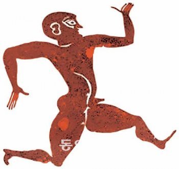 고대 그리스·로마시대 항아리 ‘암포라’
에는 달리는 남자의 그림이 심심찮게 등장한다.
그리스·로마인들은 신들에게 경의를 표하기 위해 달렸다.
노르웨이 민속학자인 저자는 인간 역사에서 가장 오랜 스포츠인
달리기의 문화사를 짚어본다. 동아일보DB